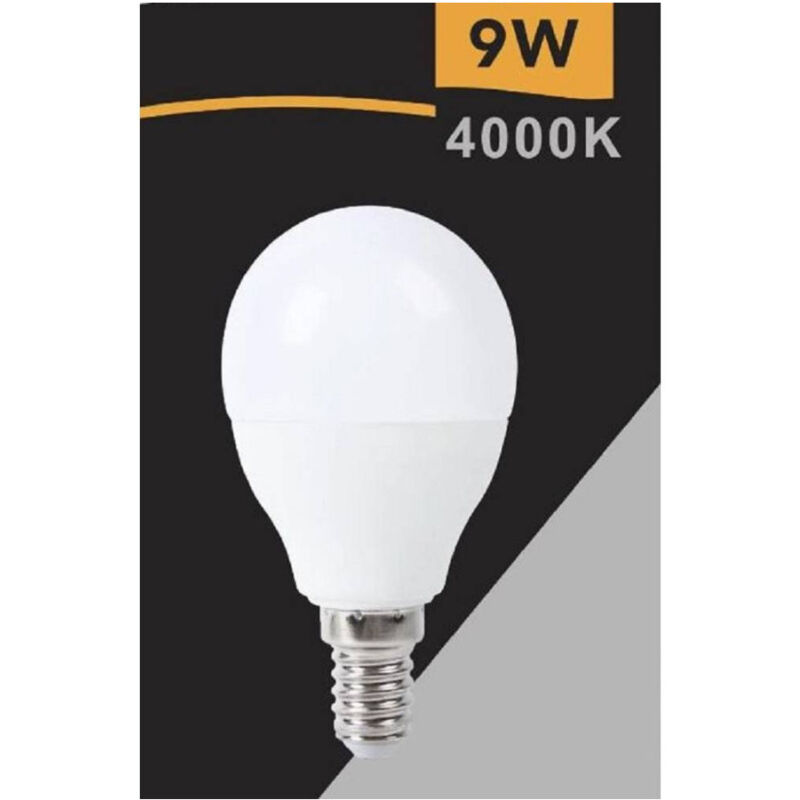 foto del prodotto trade shop traesio lampadina led globo g45 e14 9w luce fredda 6500k calda 3000k naturale 4000k g45t 9w bianco naturale 