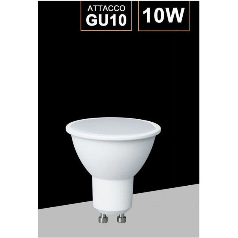 foto del prodotto trade shop traesio lampadina led gu10 10watt faretto spotlight 110 luce 3000k 4000k 6500k gu10 10w bianco naturale 