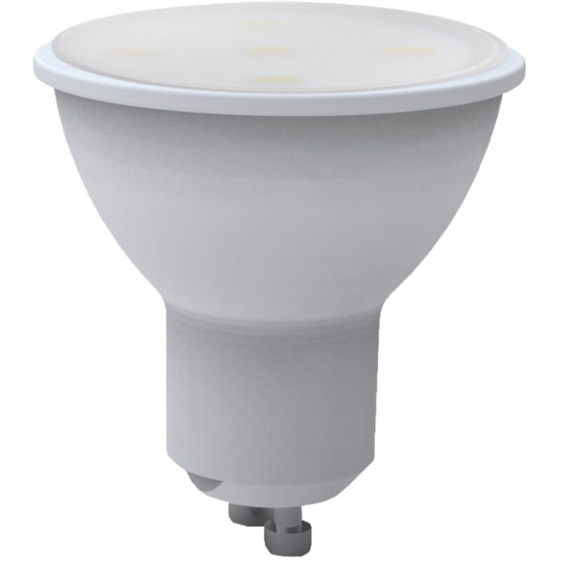 foto del prodotto trade shop traesio lampadina led lampada attacco gu10 faretto luce bianca calda light 5 watt mr16 bianco caldo 