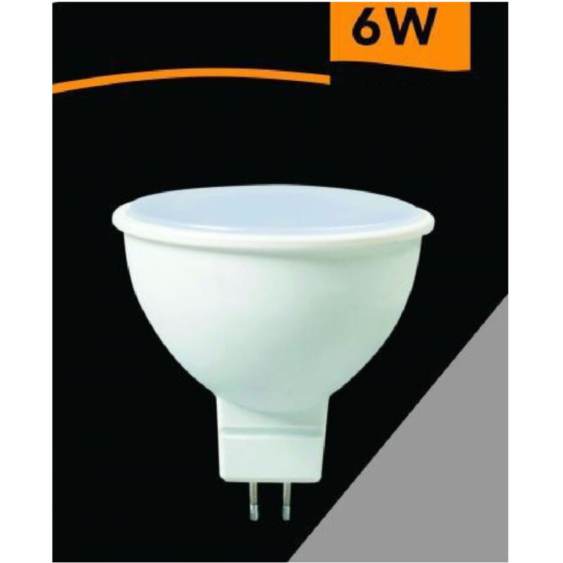 foto del prodotto trade shop traesio lampadina led mr16 6w 12v luce fredda 6500k calda 3000k naturale 4000k mr16 12v bianco caldo 