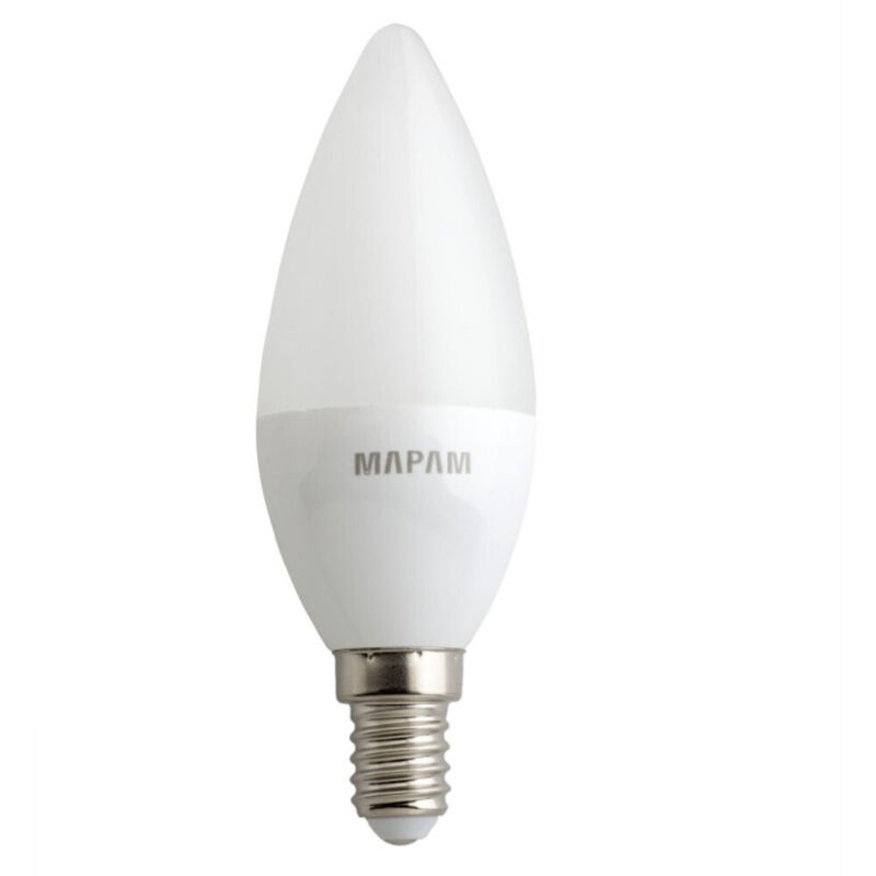 foto del prodotto trade shop traesio lampadina led oliva opaco attacco e14 3 watt luce fredda 6500k alta qualit 00517 