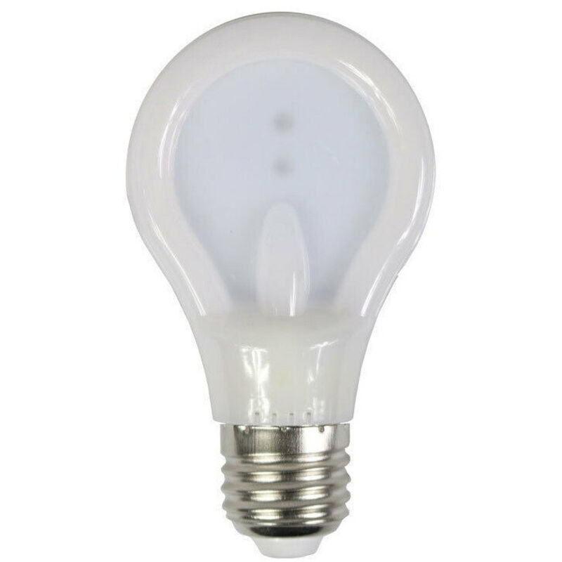 foto del prodotto trade shop traesio lampadina led slim piatta 6w e27 luce calda 3000k naturale 4000k fredda 6500 a70 bianco freddo 