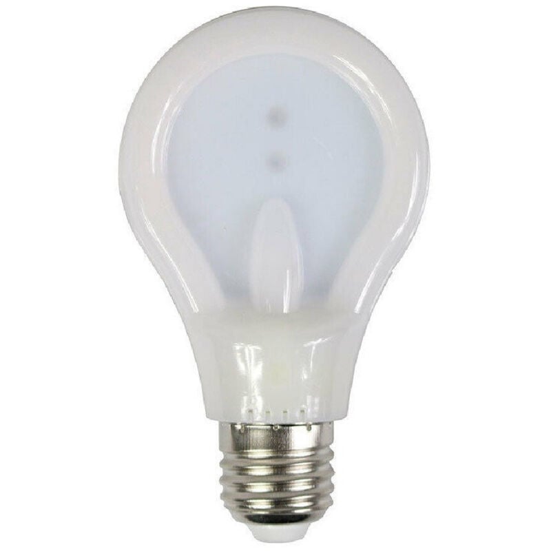 foto del prodotto trade shop traesio lampadina led slim piatta 9 watt e27 luce 6500k 4000k 3000k illuminazione a80 bianco caldo 