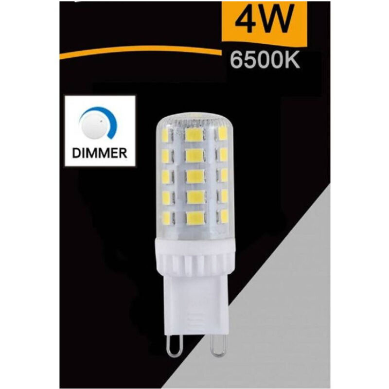 foto del prodotto trade shop traesio lampadina led smd dimmerabile g9 4w 400lm luce 3000k 4000k 6500k sparac g9 4w tge1 bianco freddo 