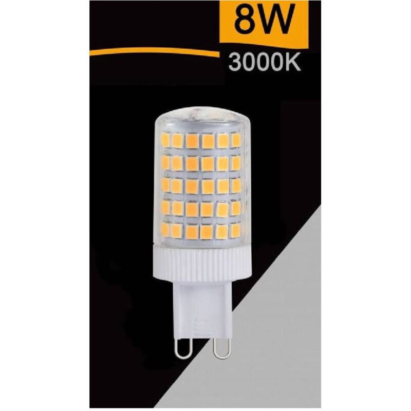 foto del prodotto trade shop traesio lampadina led smd g9 8 watt 880 lm luce calda naturale fredda sparac g9 8w 001 bianco caldo 