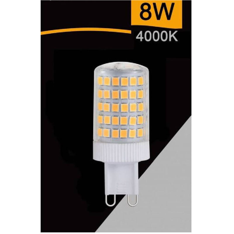 foto del prodotto trade shop traesio - lampadina led smd g9 8 watt 880 lm luce calda naturale fredda sparac-g9-8w-001 - -bianco naturale -