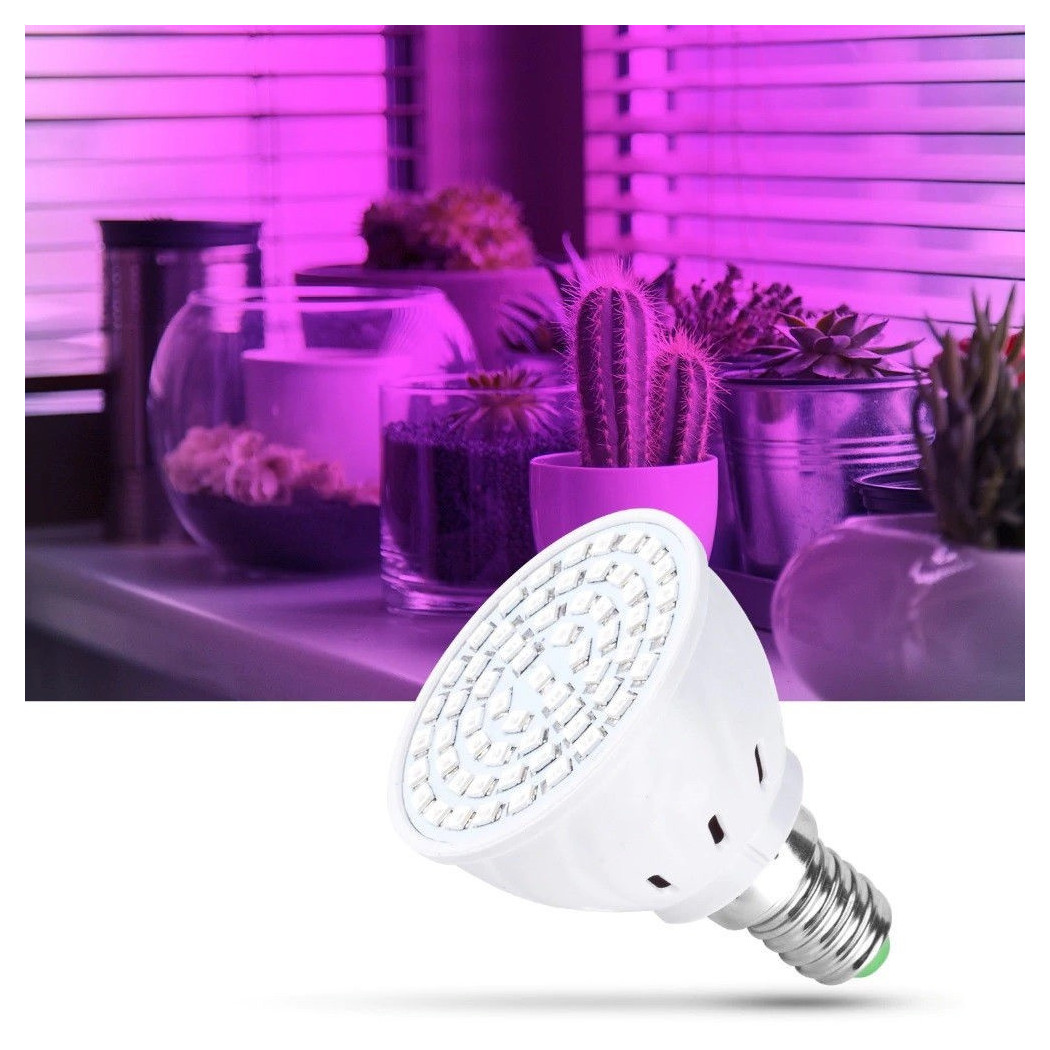 foto del prodotto trade shop traesio lampadina led smd lampada 2w per coltivazione piante fiori idroponica e14 e27 e27 