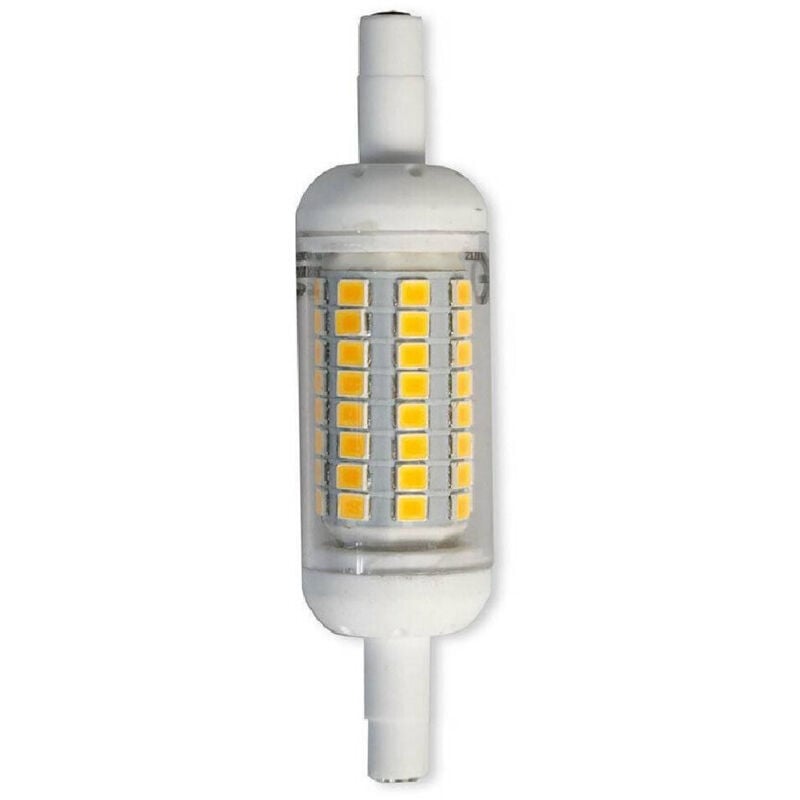 foto del prodotto trade shop traesio - lampadina led smd r7s 6 watt lampada ricambi fari luce 6500k 4000k 3000k 78mm - -bianco freddo -