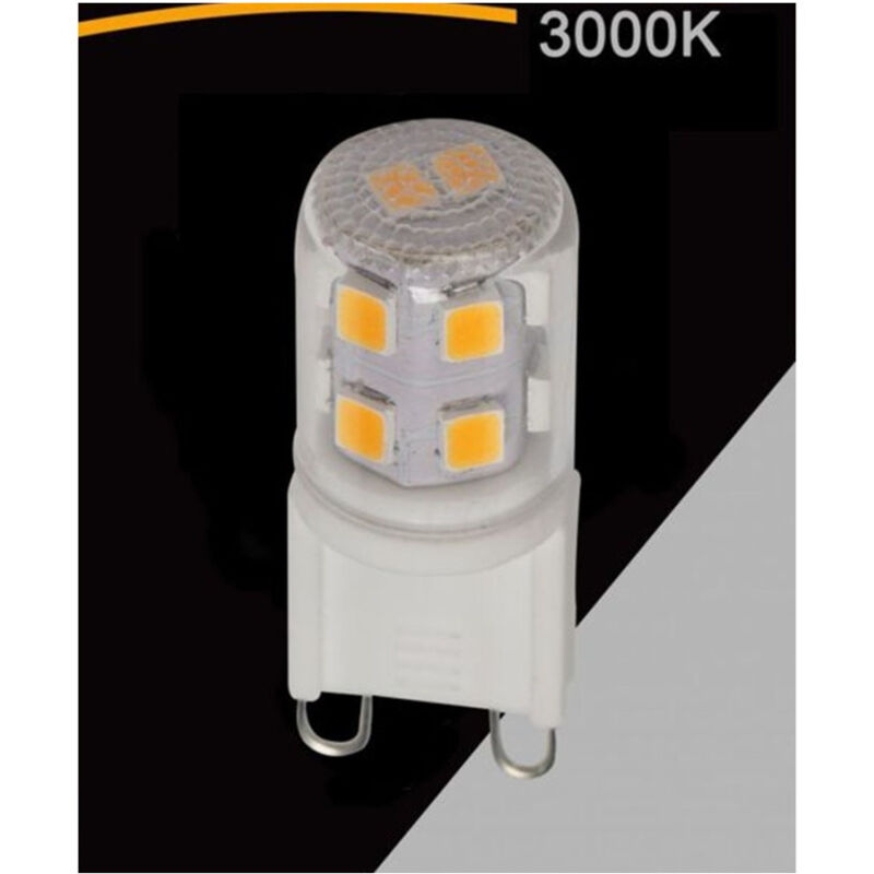 foto del prodotto trade shop traesio lampadina tubolare led g9 2.5 w 280 lm luce 3000k 4000k 6500k sparac g9 2.5w ce1 bianco caldo 