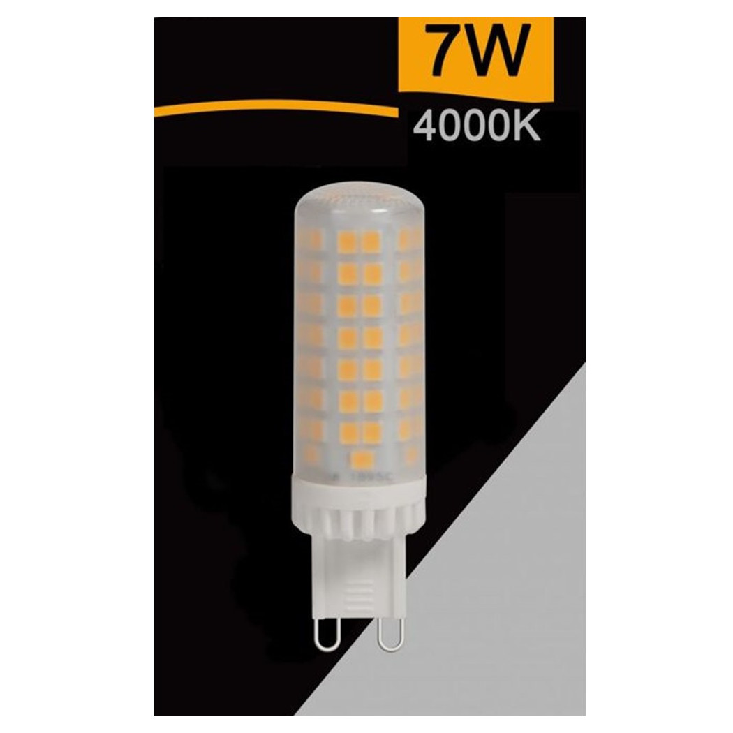 foto del prodotto trade shop traesio lampadina tubolare led g9 7 watt 770lm luce 4000k 3000k 6500k sparac g9 7w ce2 n bianco naturale 