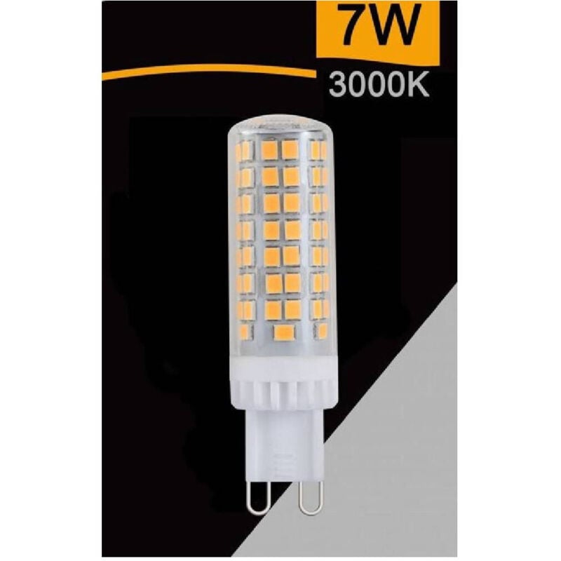 foto del prodotto trade shop traesio - lampadina tubolare led smd g9 7 w 820 lm luce 3000k 4000k 6500k sparac-g9-7w-ce2 - -bianco caldo -