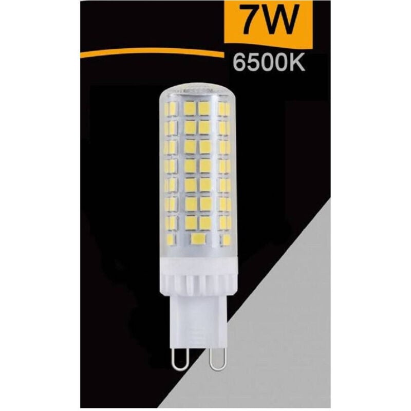 foto del prodotto trade shop traesio lampadina tubolare led smd g9 7 w 820 lm luce 3000k 4000k 6500k sparac g9 7w ce2 bianco freddo 
