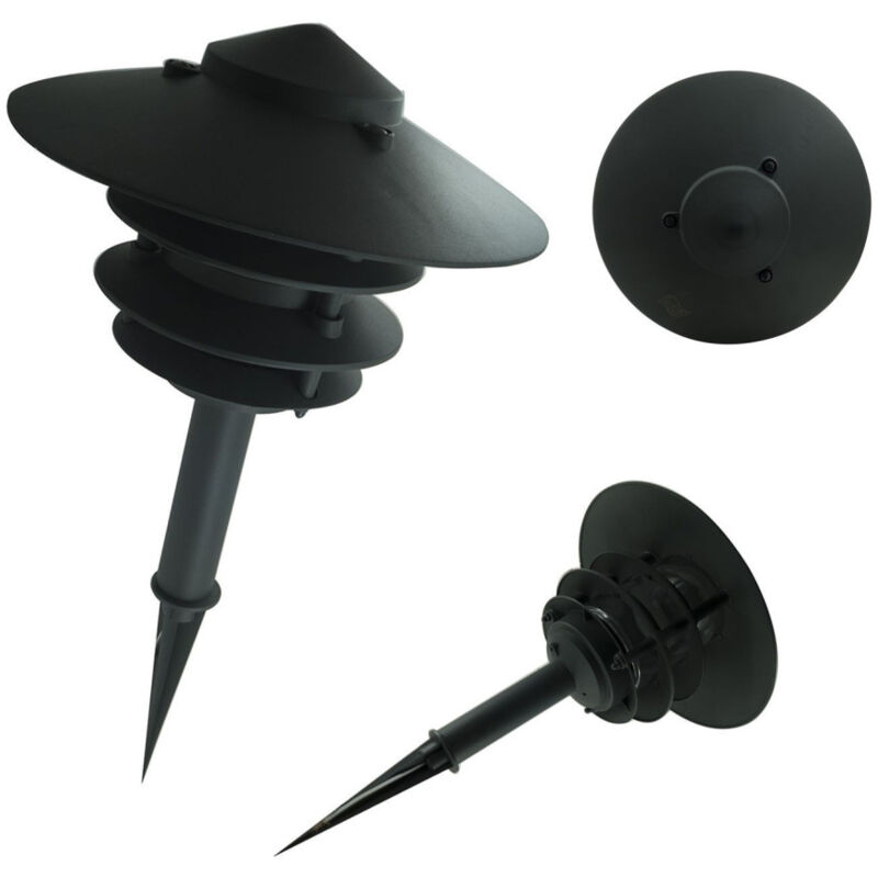 foto del prodotto trade shop traesio lampioncino lampada led picchetto segnapasso giardino e27 60w terrazzo c12 