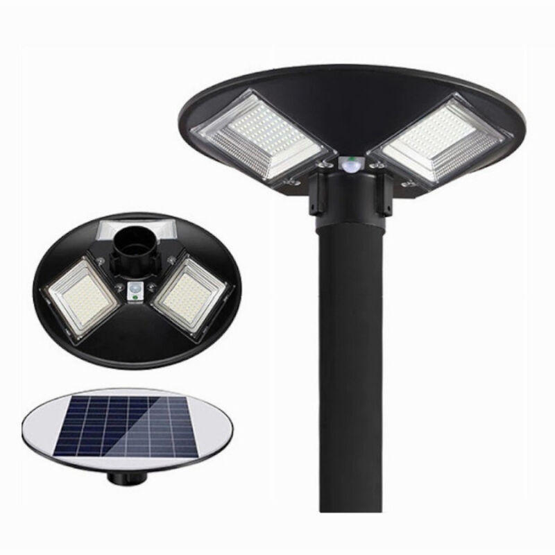 foto del prodotto trade shop traesio lampione led con pannello solare sensore di movimento ip65 170 w lt112 200 7000k 