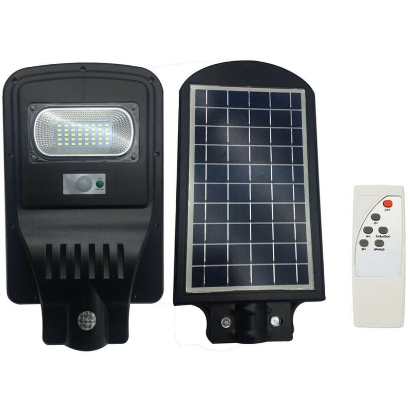 foto del prodotto trade shop traesio lampione stradale led 10 w pannello fotovoltaico energia solare esterno 