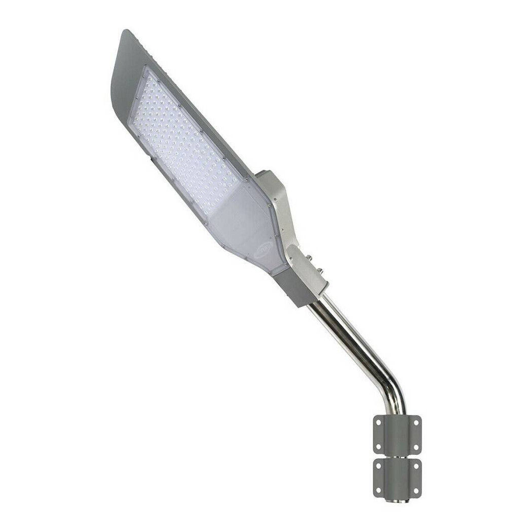 foto del prodotto trade shop traesio lampione stradale led 50 w lampada luce fredda 6500k ip65 faro giardino f50w gf8 