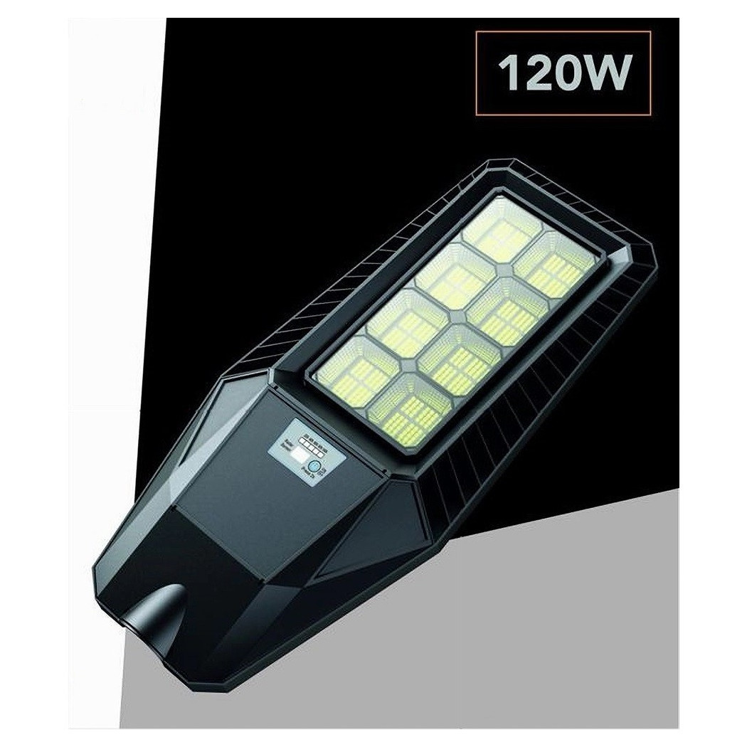 foto del prodotto trade shop traesio lampione stradale led faretto solare esterno luce fredda 120 w sl 606 200 6500k 