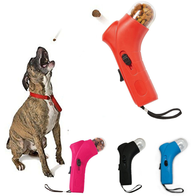 foto del prodotto trade shop traesio lanciatore di crocchette cibo automatico per addestramento cani e gatti 