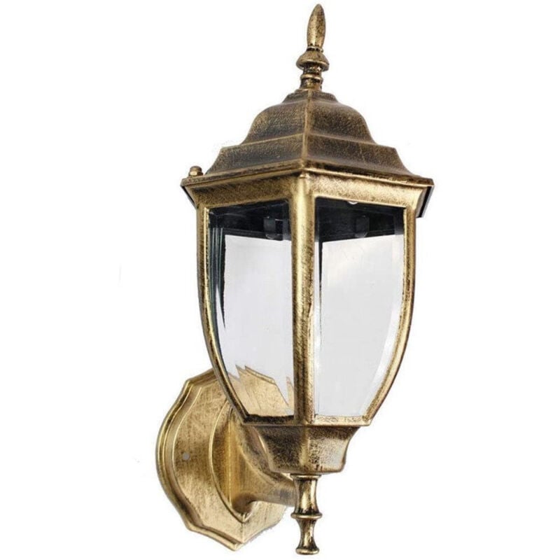 foto del prodotto trade shop traesio lanterna giardino antica lampada parete applique esterno muro retr es09 bronzo 