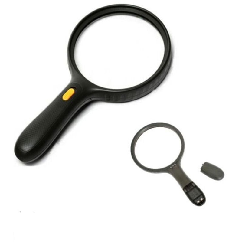 foto del prodotto trade shop traesio lente ingrandimento da lettura 3 led luce 1.8x 5x lente supplementare aoyu 
