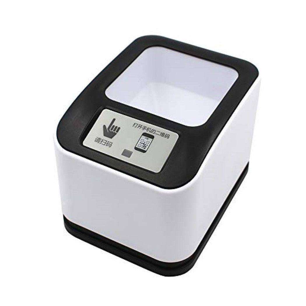 foto del prodotto trade shop traesio lettore codici qr code a barre barcode laser scanner usb cavo per negozio pistola 
