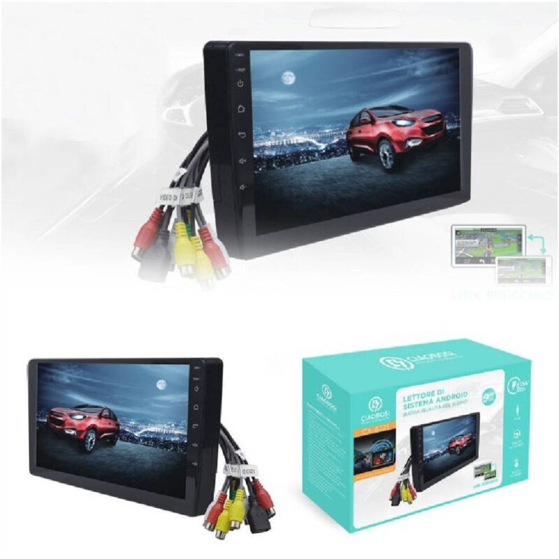 foto del prodotto trade shop traesio linq autoradio sintolettore con monitor 9 hd lettore sistema android 50wx4 cx 8221 