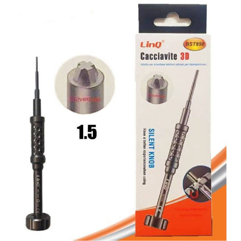 foto del prodotto trade shop traesio linq cacciavite torx 3d 1.5 professionale riparazione smartphone cellulari bst898 1.5 