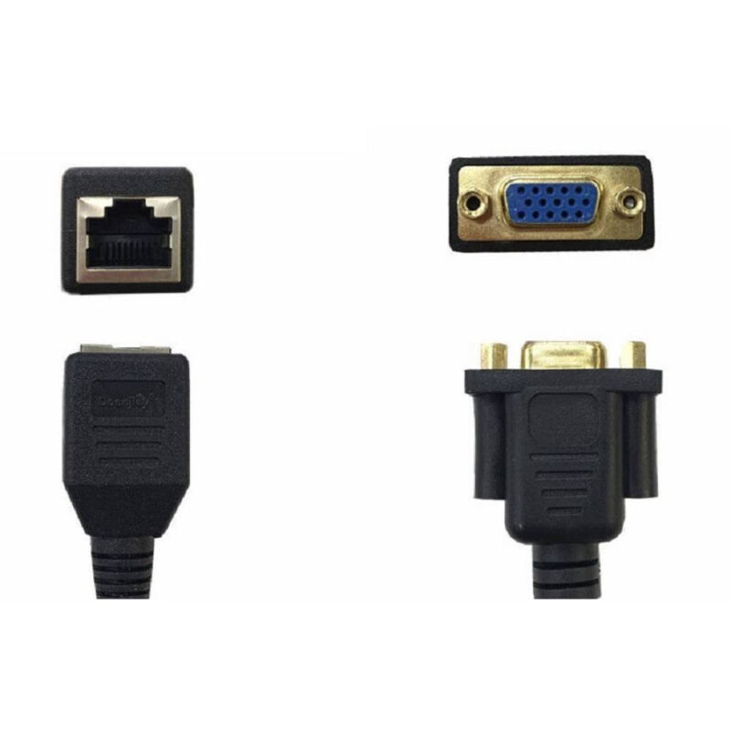 foto del prodotto trade shop traesio linq cavo adattatore convertitore da vga femmina a rj45 lan femmina 15 cm vga rj45 