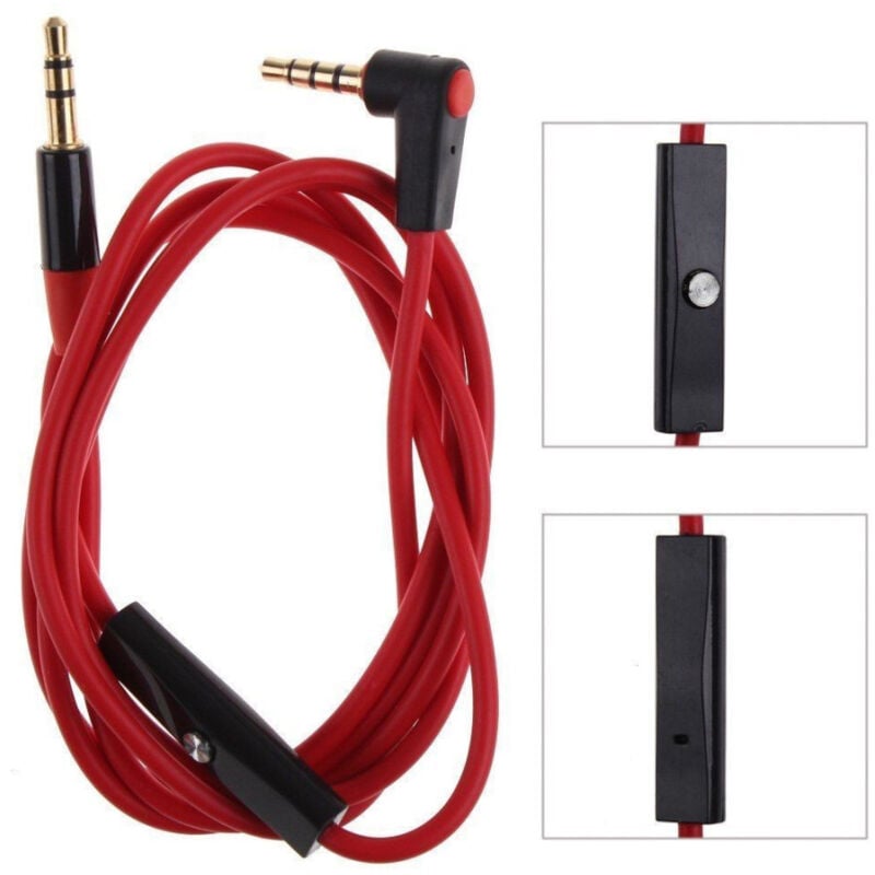 foto del prodotto trade shop traesio linq cavo audio aux spinotto jack da 3,5mm con microfono cuffie smartphon linq kk 885 