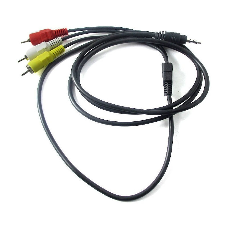 foto del prodotto trade shop traesio linq cavo audio video av rca maschio jack 3.5 mm lunghezza 5 metri linq yp 003 5m 