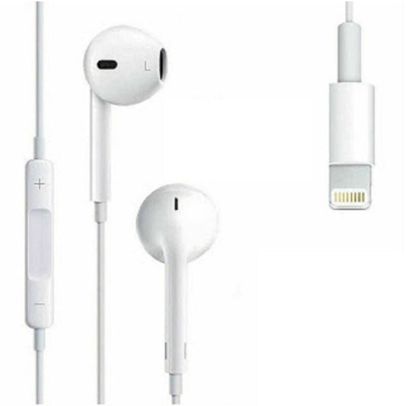 foto del prodotto trade shop traesio linq cuffie auricolari con cavo bluetooth lightning con microfono magnetici r6310 