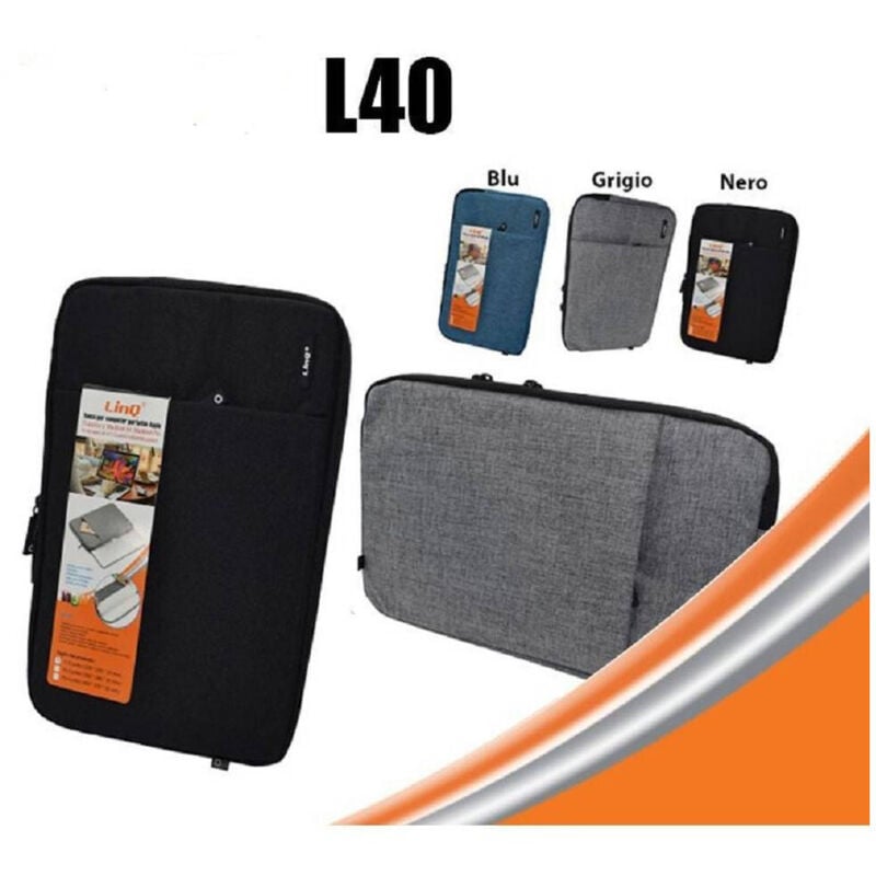 foto del prodotto trade shop traesio - linq - custodia borsa per notebook portatile macbook air macbook pro 11,3″ vari colori l40 -