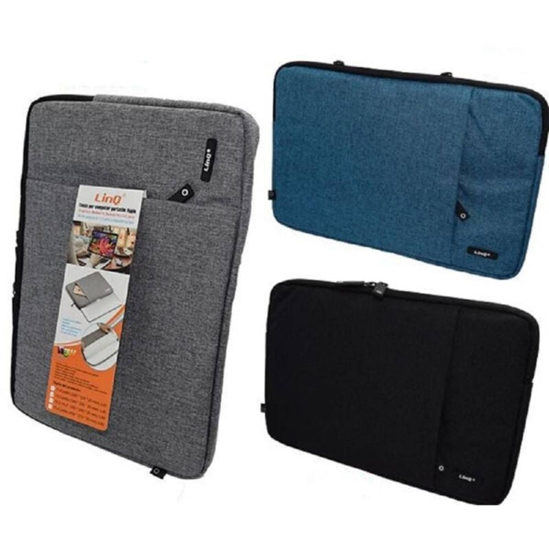 foto del prodotto trade shop traesio linq custodia borsa tessuto tasca notebook portatile tablet macbook air pro 13,3 l45 