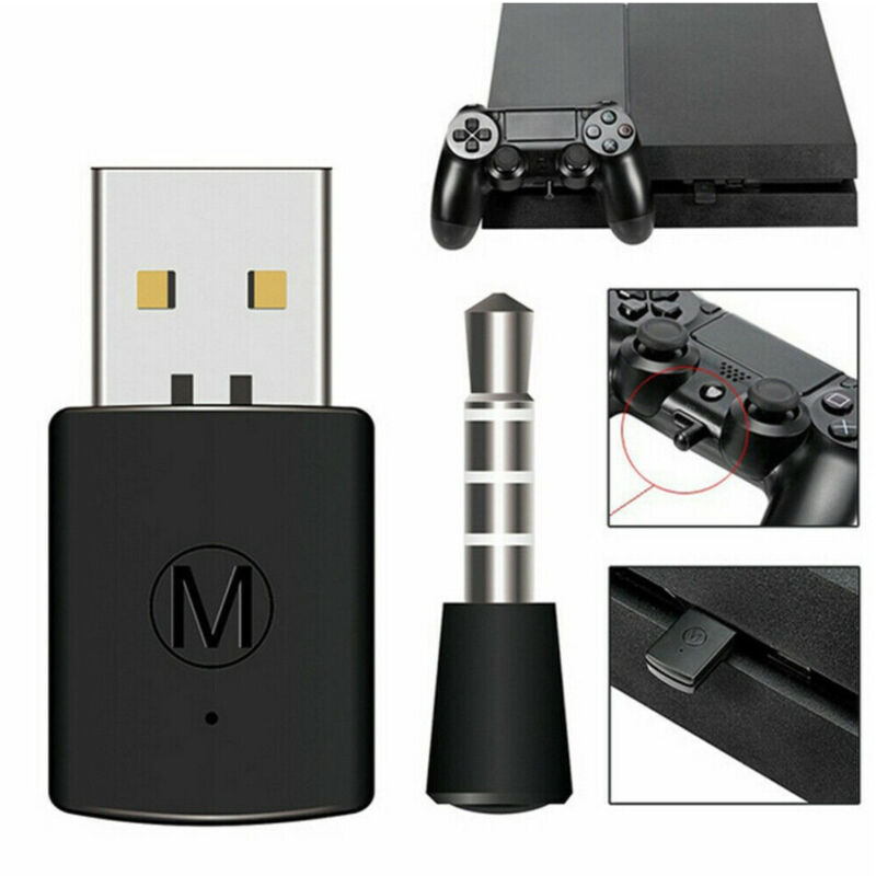 foto del prodotto trade shop traesio linq dongle usb bluetooth ricevitore adattatore per wireless auricolare cuffie ps4 u108 