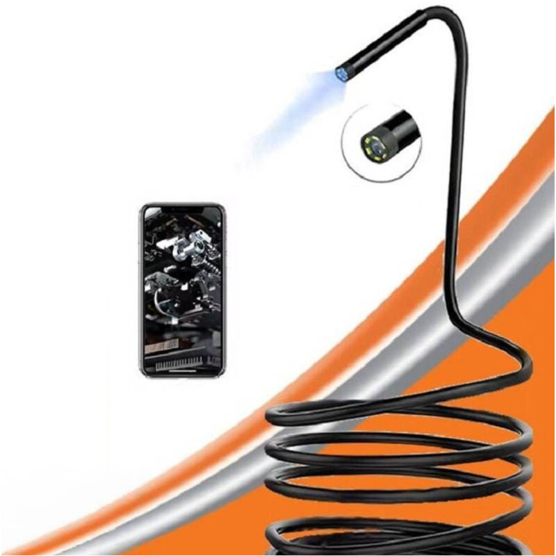 foto del prodotto trade shop traesio linq fotocamera endoscopio usb microusb type c 1.30 milioni di pixel con 6 led cm2028 