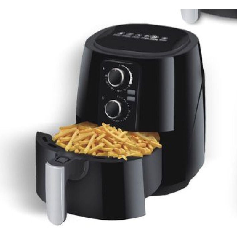 foto del prodotto trade shop traesio linq friggitrice ad aria calda senza olio capacit 5,5 litri 1500 watt cucina tx 8439 