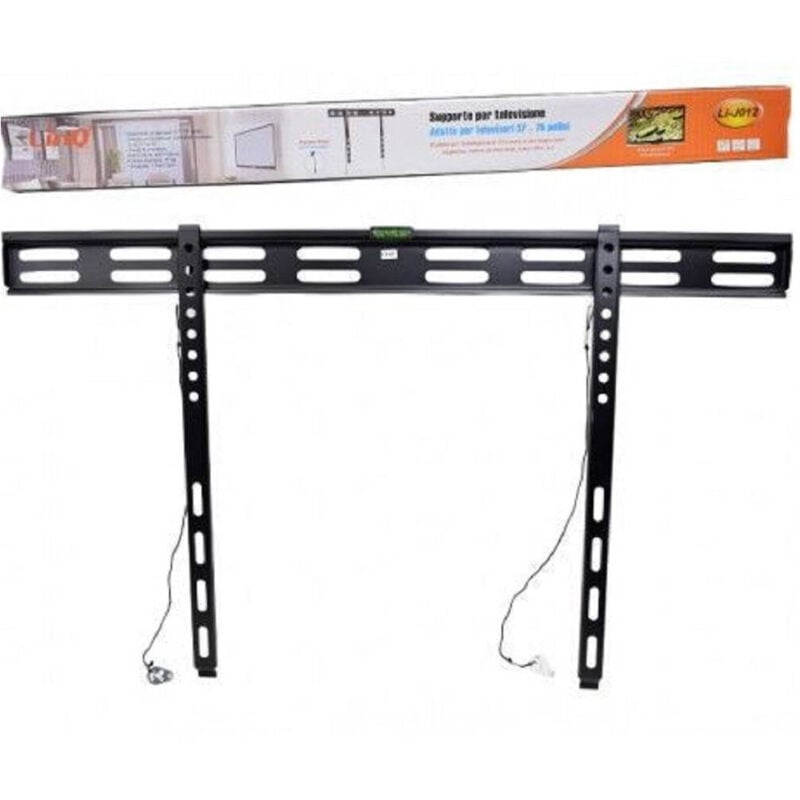 foto del prodotto trade shop traesio linq staffa porta tv a muro suppporto per tv da 37 a 75 con livella con bolla li j012 