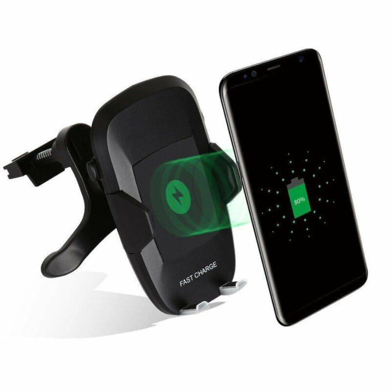 foto del prodotto trade shop traesio linq supporto auto presa aria con caricabatteria wireless per smartphone linq c q67 