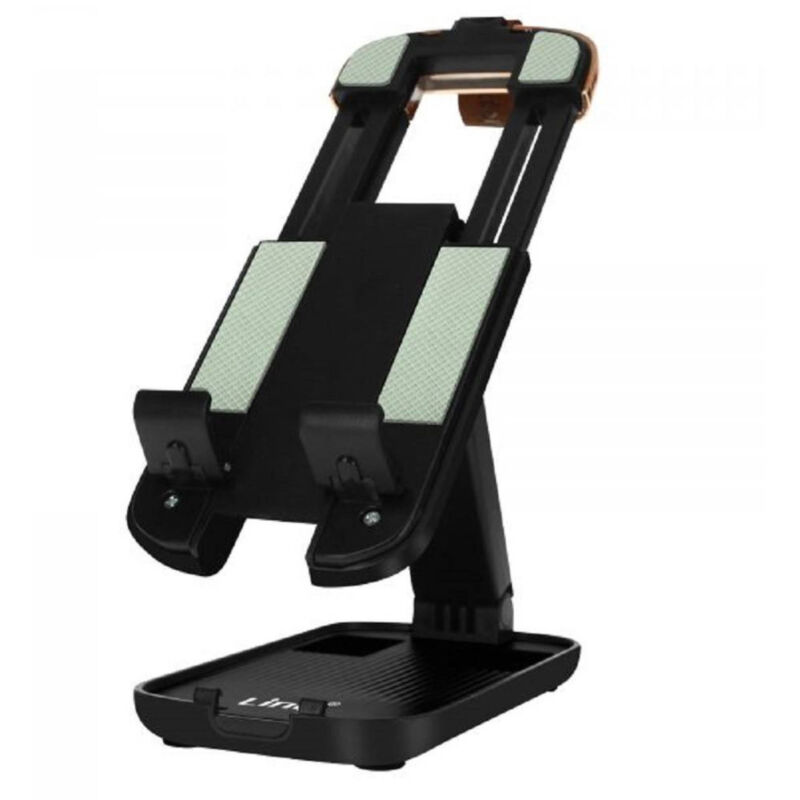 foto del prodotto trade shop traesio linq supporto da scrivania per smartphone tablet con regolabile pieghevole hd3572 