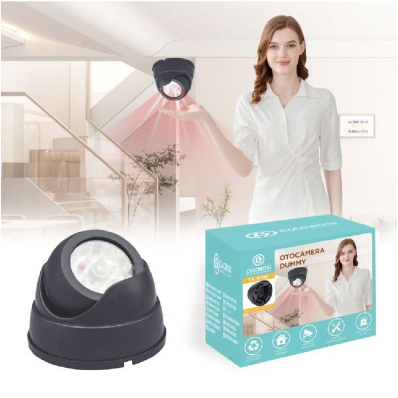 foto del prodotto trade shop traesio linq telecamera finta dome infrarossi da soffitto parete videosorveglianza tx 9298 