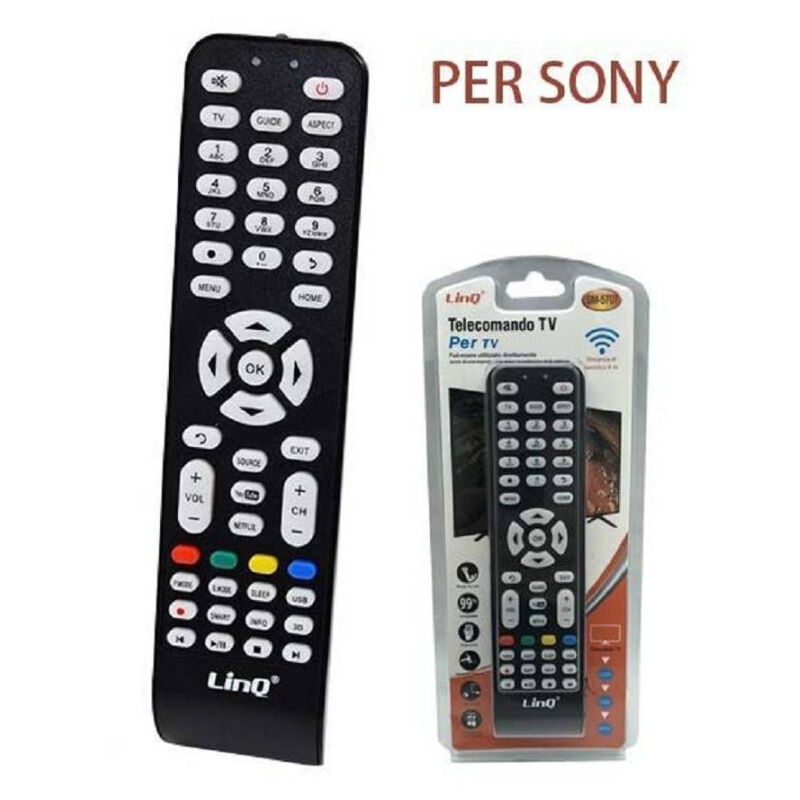 foto del prodotto trade shop traesio linq telecomando universale compatibile per tv sony universal remote control sn 5720 