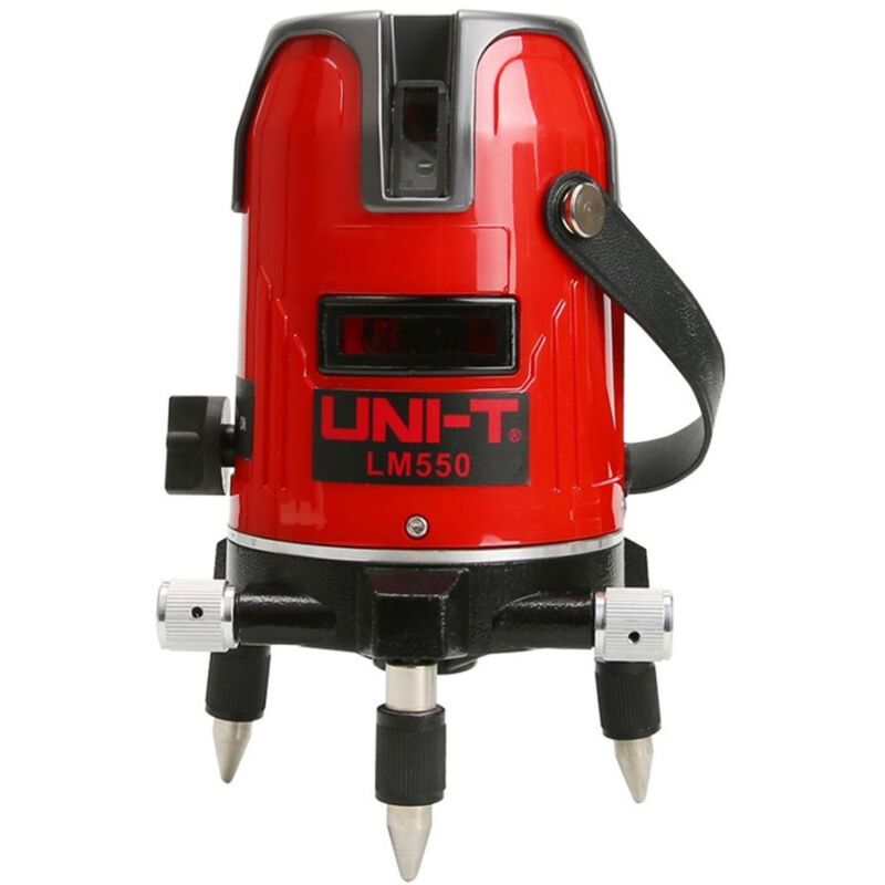 foto del prodotto trade shop traesio livella laser autolivellante 360 rotazione bolla digitale 5 linee traccialinee 