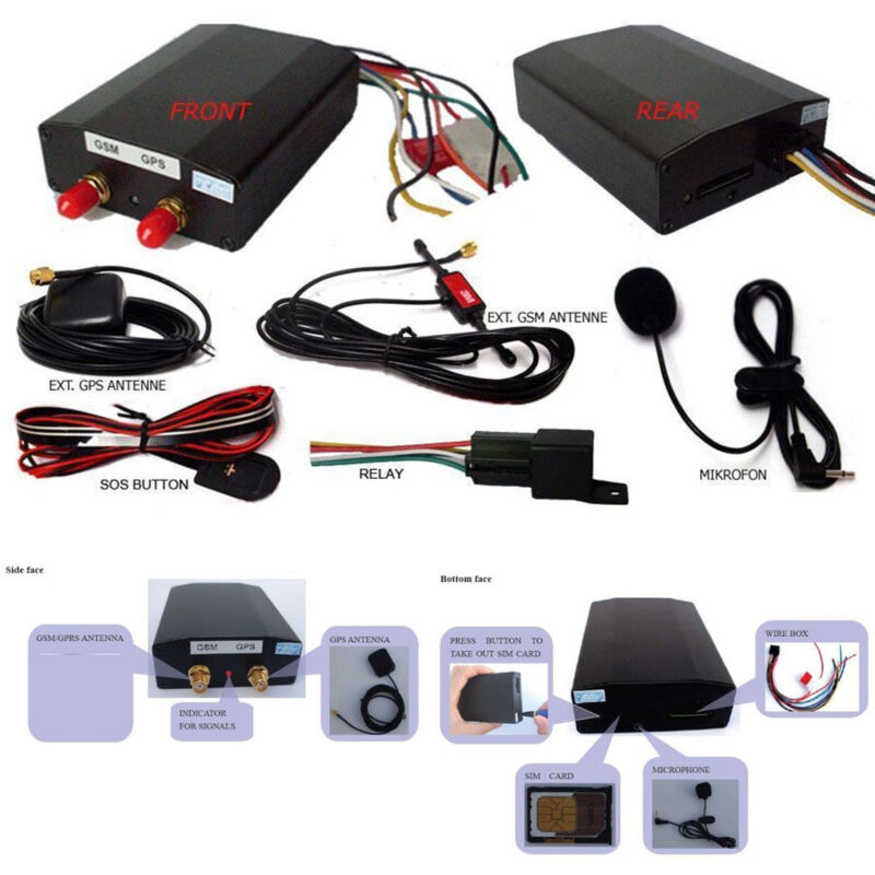 foto del prodotto trade shop traesio localizzatore antifurto gps gsm tracker per auto satellitare 12v per veicoli gps 