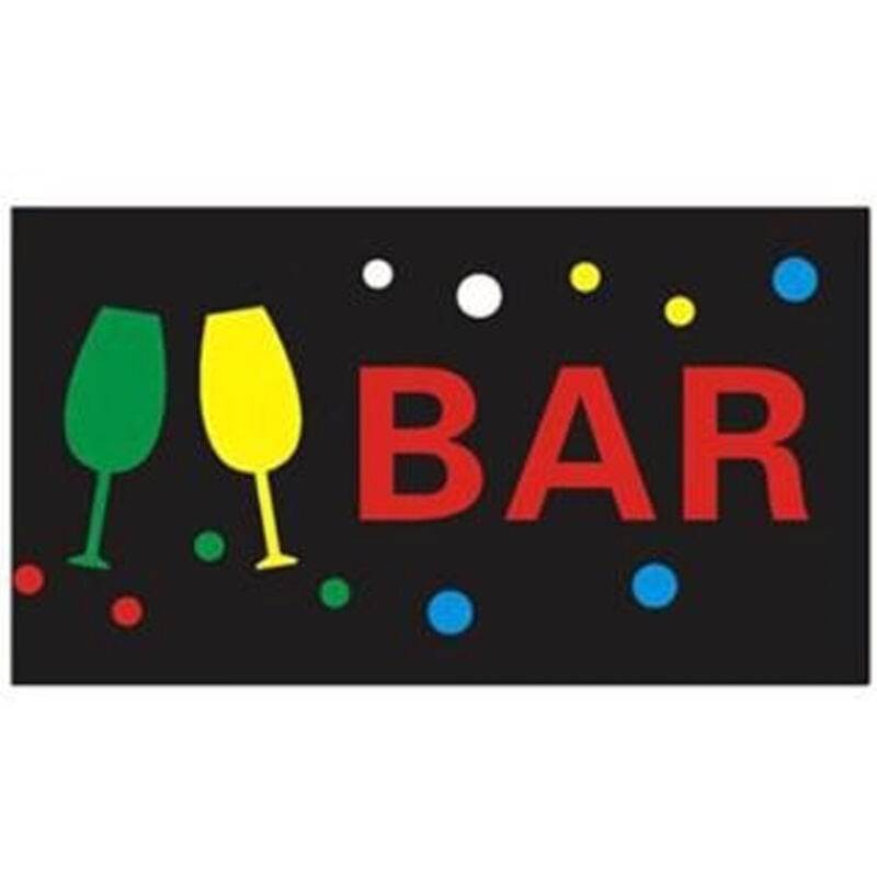 foto del prodotto trade shop traesio logo insegna luminosa per bar ristorante pizzeria a led scritta bar vetrina 