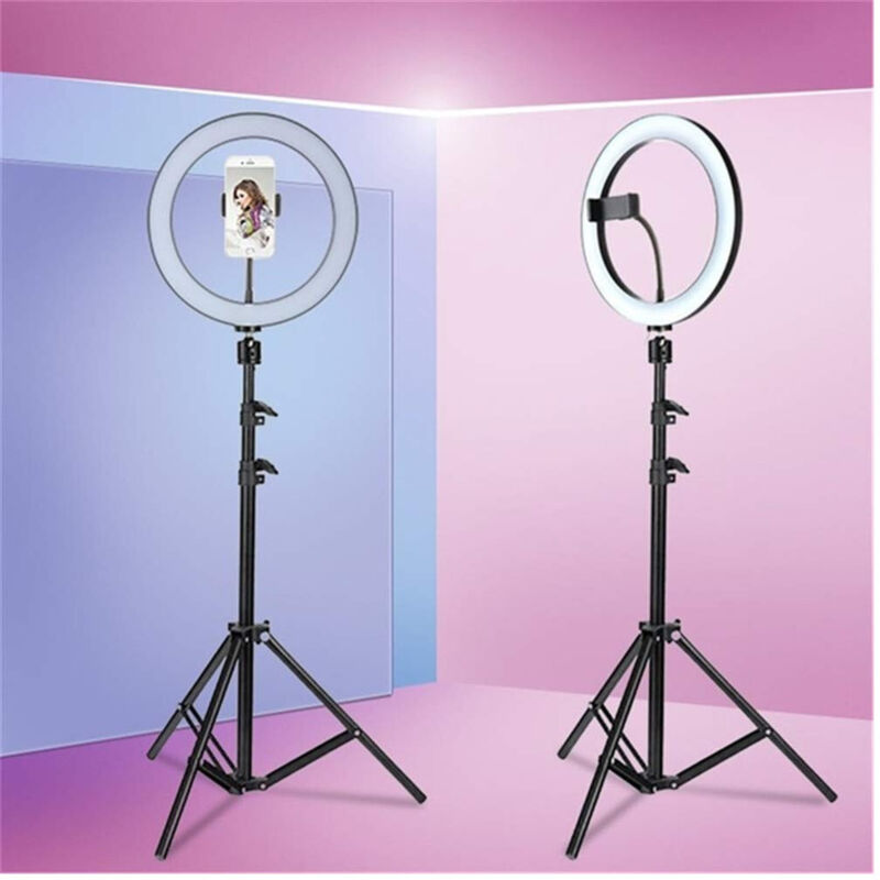 foto del prodotto trade shop traesio luce anello professionale dimmerabile led foto treppiede illuminazione tiktok 