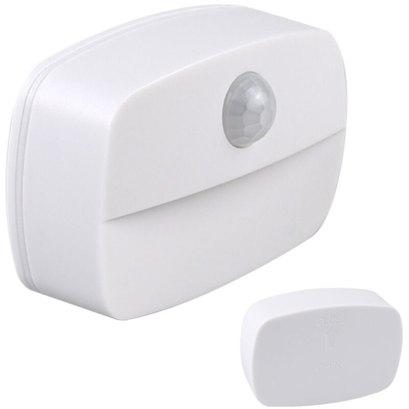 foto del prodotto trade shop traesio luce armadio comodino anta con sensore a led cassetto mobile porta con batterie 