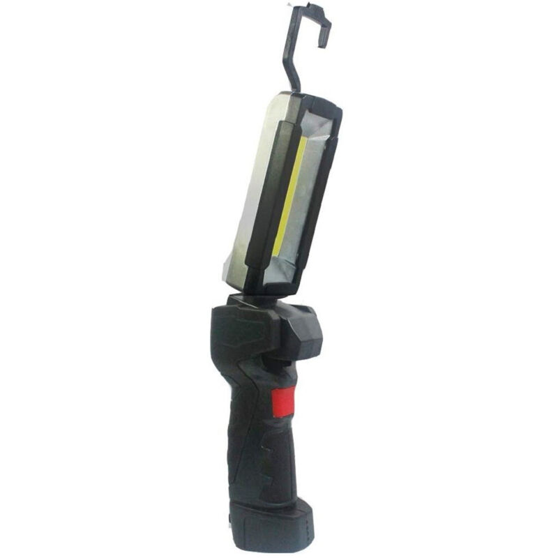 foto del prodotto trade shop traesio - luce lavoro led ricaricabile usb torcia attacco magnetico 5 modalità antiscivolo -