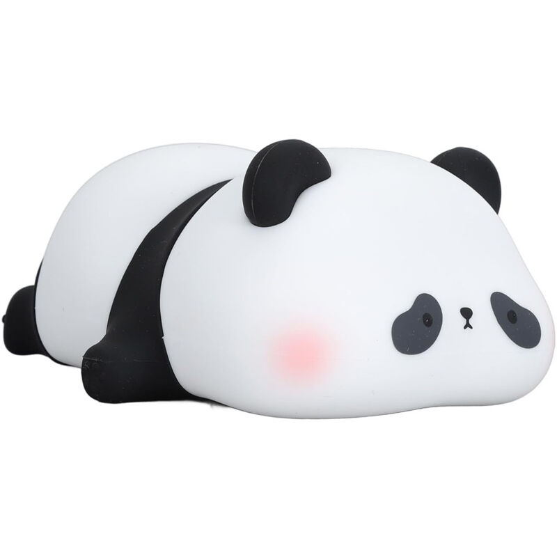 foto del prodotto trade shop traesio luce notturna forma panda lampada a led in silicone dimmerabile ricaricabile usb 