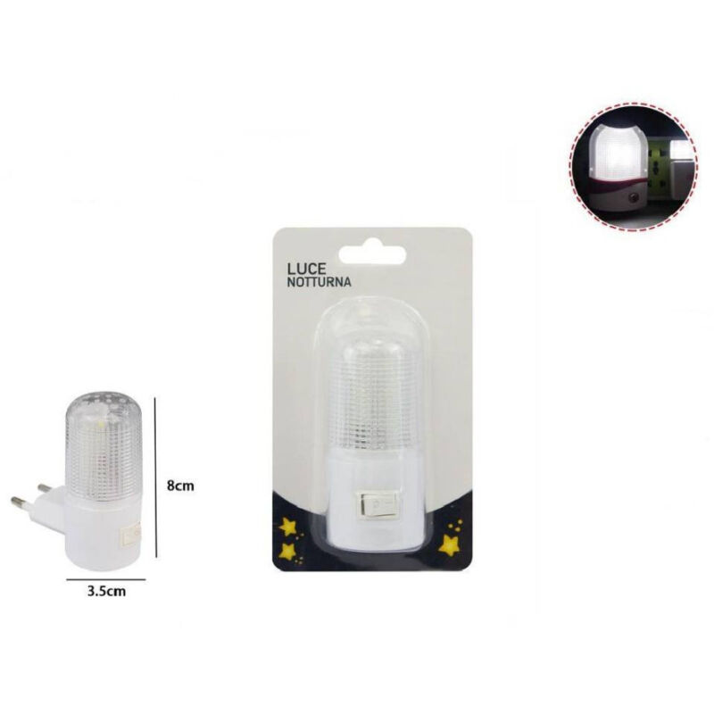 foto del prodotto trade shop traesio luce notturna led night lighting interruttore notte giorno casa ufficio 58255 