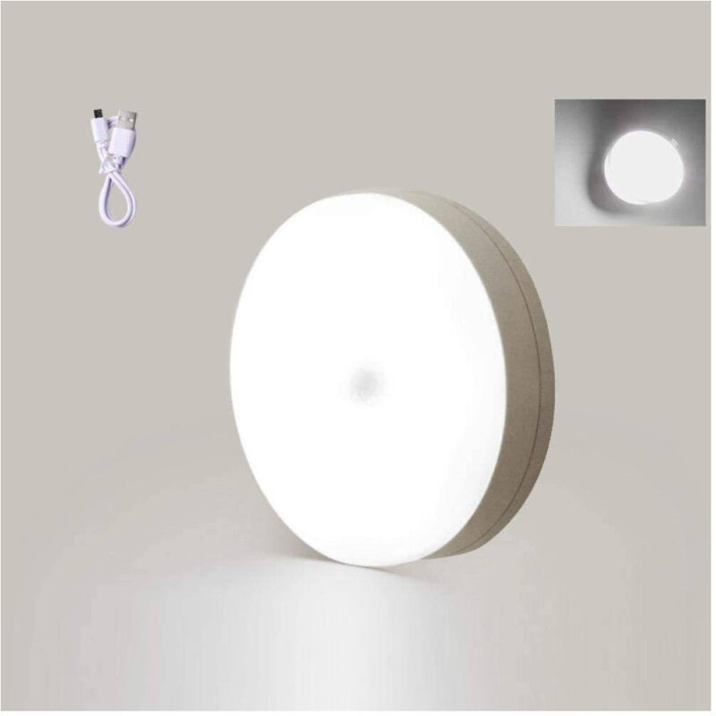 foto del prodotto trade shop traesio luce notturna per bambini lampada a induzione per corpo umano senza fili a led bianco naturale 
